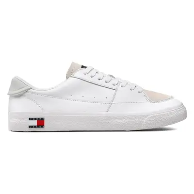 Sneakersy Tommy Jeans Vulcanized Ess EM0EM01106 Bílá