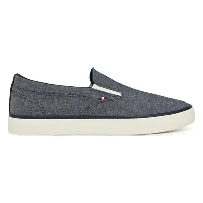 Tenisky Tommy Hilfiger Th Hi Vulc Low Slip On Ch FM0FM05390 Modrá