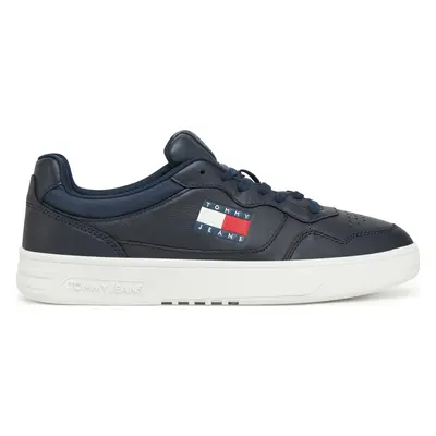 Sneakersy Tommy Jeans (New) Tjm Cupsole Leather Ess EM0EM01443 Tmavomodrá