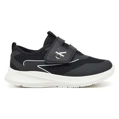 Sneakersy Calvin Klein Jeans Low Cut Velcro Sneaker V1X9-83001-1697 S Černá