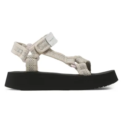 Sandály Calvin Klein Jeans Prefresato Sandal Webbing Mesh YW0YW00969 Béžová