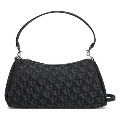 Kabelka Calvin Klein Jeans Drop Monogram Lg Shoulder Bag LV04K3114G Černá