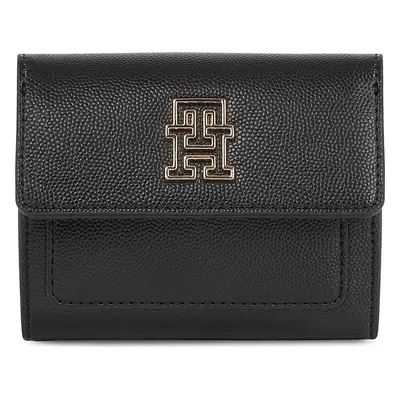 Malá dámská peněženka Tommy Hilfiger Th Timeless Med Flap W Bill AW0AW15258 Černá