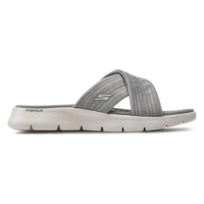 Nazouváky Skechers Go Walk Flex Sandal-Impressed 141420/GRY Šedá