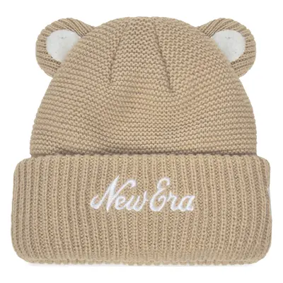 Čepice New Era Teddy Bear Ears Cuff Knit Beanie 60580793 Béžová