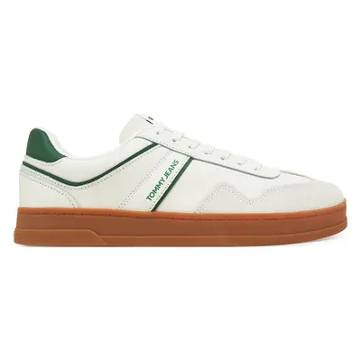 Sneakersy Tommy Jeans The Greenwich Leather EM0EM01571 Écru