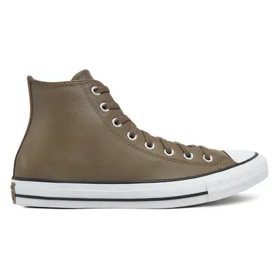 Plátěnky Converse Chuck Taylor All Star Faux Leather Hi A09482C 216 Hnědá