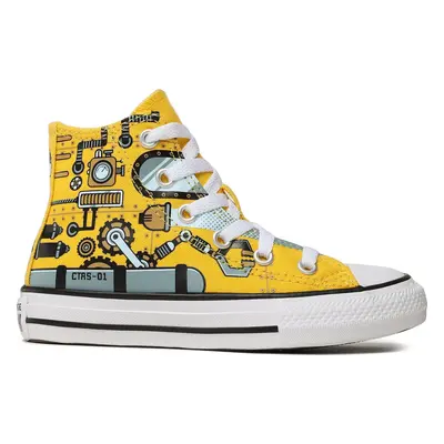 Plátěnky Converse Chuck Taylor All Star Hi A03576C Žlutá