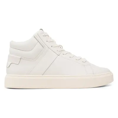 Sneakersy Calvin Klein High Top Lace Up Lth HM0HM01057 Bílá