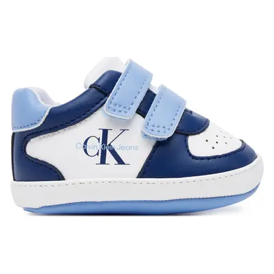 Sneakersy Calvin Klein Jeans Low Cut Velcro V0B9-82071-1433 Modrá