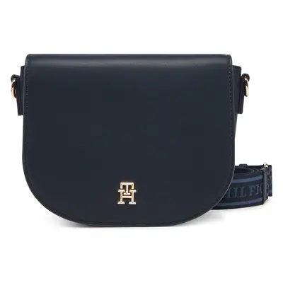 Kabelka Tommy Hilfiger Th Logotape Saddle Bag AW0AW17184 Tmavomodrá