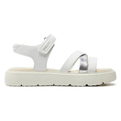 Sandály Geox J Sandal Kodette Gir J45DBI 0BCBN C0007 D Bílá