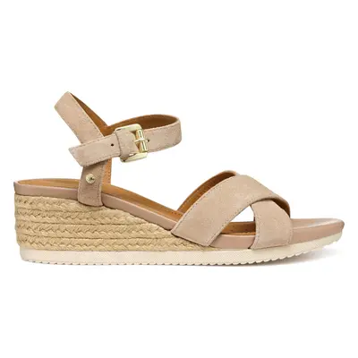 Espadrilky Geox D Ischia Corda D55HHB 00020 C8191 Béžová