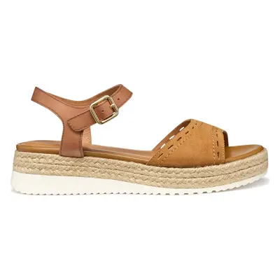 Espadrilky Geox D Eolie D55SRB 02243 C6001 Hnědá