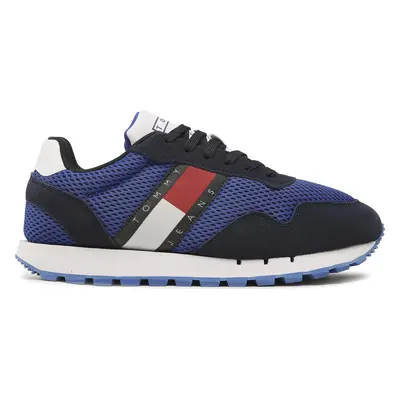 Sneakersy Tommy Jeans Retro Runner Mesh EM0EM01172 Tmavomodrá