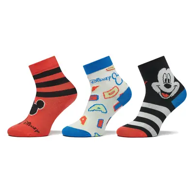 Sada 3 párů dětských vysokých ponožek adidas Mickey Mouse Crew Socks 3 Pairs IB6776 Barevná