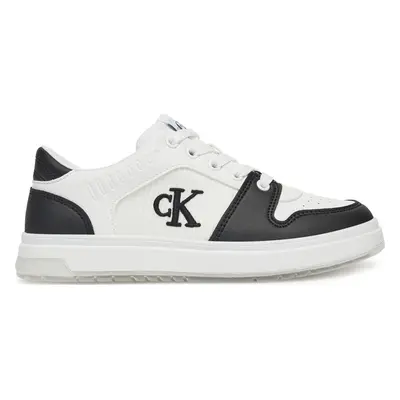 Sneakersy Calvin Klein Jeans Low Cut Lace-Up Sneaker V3X9-82093-1697 S Bílá