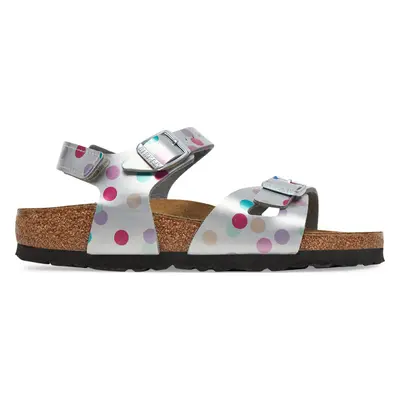 Sandály Birkenstock Rio As Kids 1029527 D Stříbrná