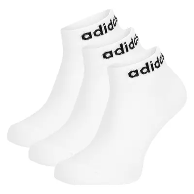 Sada 3 párů nízkých ponožek unisex adidas HT3451 3-PACK Bílá