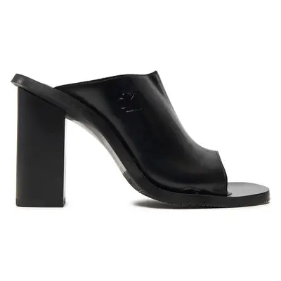 Nazouváky Calvin Klein Jeans Heel Sandal Lth Mg Mtl YW0YW01499 Černá