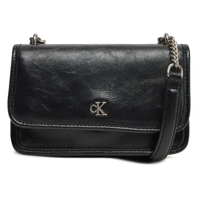 Kabelka Calvin Klein Jeans Chain Mini Ew Flap LV04K3085G Černá