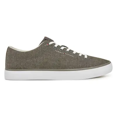 Tenisky Tommy Hilfiger Th Hi Vulc Low Core Chambray FM0FM05389 Šedá