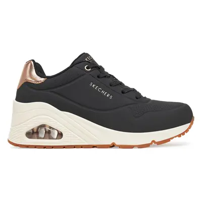 Sneakersy Skechers UNO Wedge - Hi Steps (177520-BBK) 177520/BLK Černá