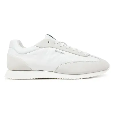 Sneakersy Calvin Klein Runner Lace Up - Nylon Mix HW0HW02395 Bílá