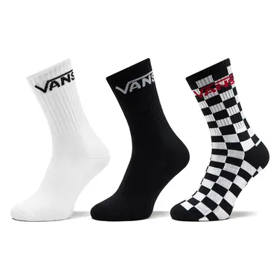 Sada 3 párů pánských vysokých ponožek Vans Classic Crew VN000F0XY281 Černá