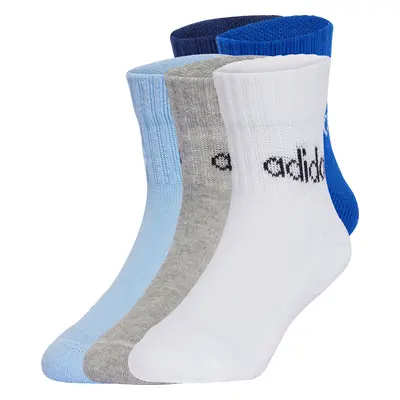 Sada 5 párů dětských vysokých ponožek adidas Kids Lin Ank 5P JF8542 Barevná