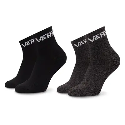 Sada 2 párů dětských vysokých ponožek Vans Drop V Classic VN0A7PTC Černá