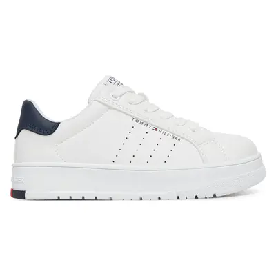 Sneakersy Tommy Hilfiger Low Cut Lace-Up Sneaker T3X9-33856-1355 M Bílá