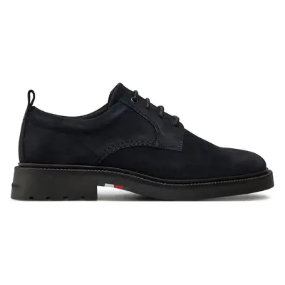 Polobotky Tommy Hilfiger Light Hilfiger Lwt Suede Shoe FM0FM05088 Tmavomodrá