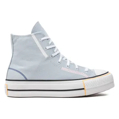 Plátěnky Converse Chuck Taylor All Star Lift Platform Color Pop Hi A07596C Modrá