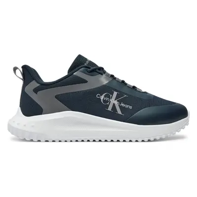 Sneakersy Calvin Klein Eva Runner Low Lace Ml Mix YM0YM00968 Tmavomodrá