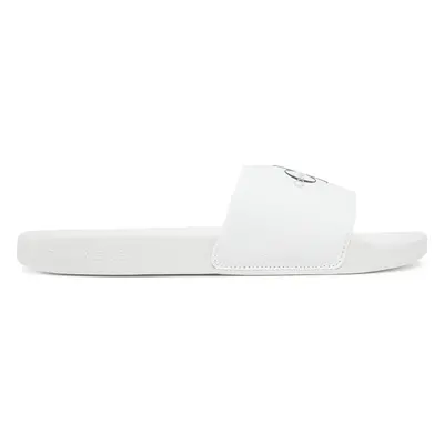 Nazouváky Calvin Klein Jeans Slide Monogram Cv YM0YM01271 Bílá