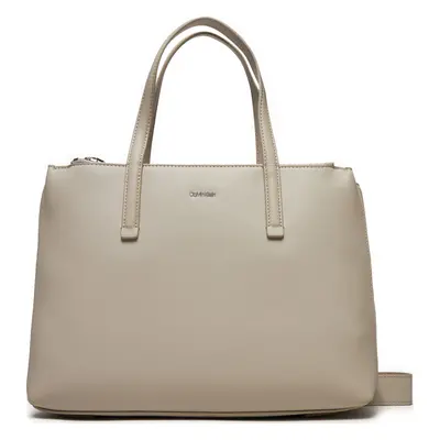 Kabelka Calvin Klein Ck Must Medium Tote K60K612279 Béžová