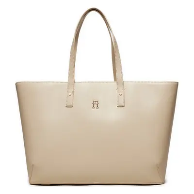 Kabelka Tommy Hilfiger Chic Tote AW0AW16302 Béžová