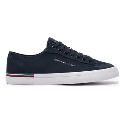 Tenisky Tommy Hilfiger Corporate Vulc Canvas FM0FM04954 Tmavomodrá