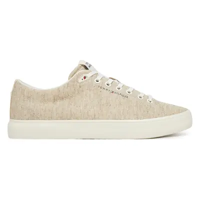 Tenisky Tommy Hilfiger Th Hi Vulc Low Core Chambray FM0FM05389 Écru