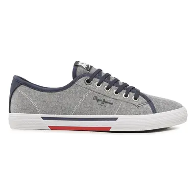 Tenisky Pepe Jeans Brady Men Chambray PMS30817 Tmavomodrá