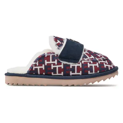 Bačkory Tommy Hilfiger Loafer Mule Slipper Monogram FW0FW06716 Barevná