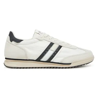 Sneakersy Tommy Jeans Tjm Retro Runner Cleated EM0EM01527 Bílá