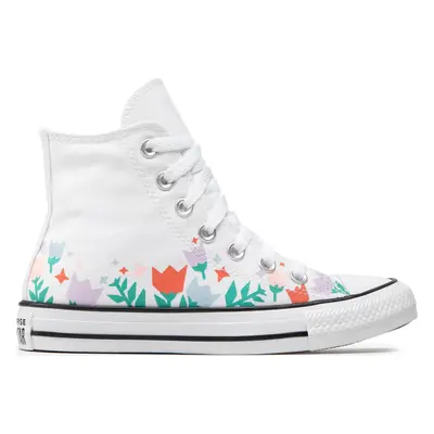 Plátěnky Converse Chuck Taylor All Star Crafted Florals 572706C Bílá