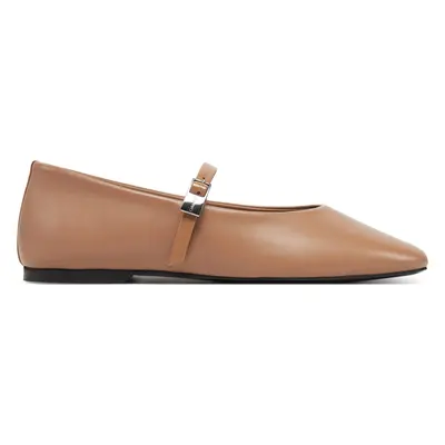 Baleríny Calvin Klein Ballerina New Buckle - Lth HW0HW02483 Hnědá