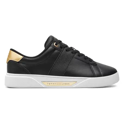 Sneakersy Tommy Hilfiger Chic Panel Court Sneaker FW0FW07998 Černá