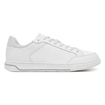 Sneakersy Calvin Klein Low Top Lace Up Lth Mono HM0HM01756 Bílá