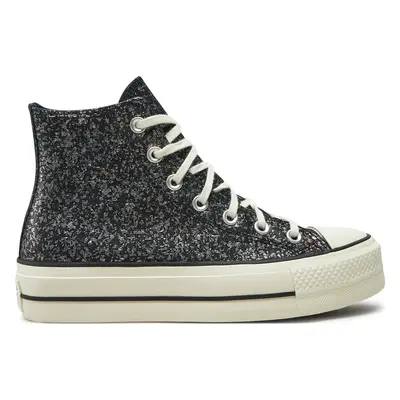 Plátěnky Converse Chuck Taylor All Star Lift Platform Glitter A09551C 401 Černá