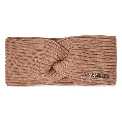 Textilní čelenka Calvin Klein Ck Must Logo Twisted Headband K60K611400 Fialová