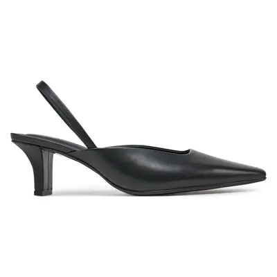 Sandály Calvin Klein Heel Mule Pump 50 - Lth HW0HW02551 Černá